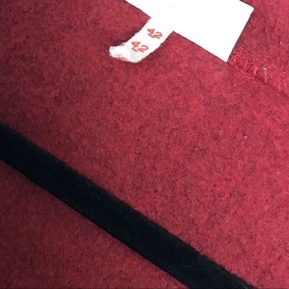 Vintage Lacoste Chemise Red Fleece Hooded Jacket - Picture 11 of 14